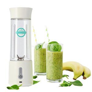 500ML Portable Blender With 6 Blades Rechargeable USB , Personal Size Blende